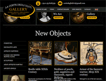 Tablet Screenshot of cortedegliulivigallery.com